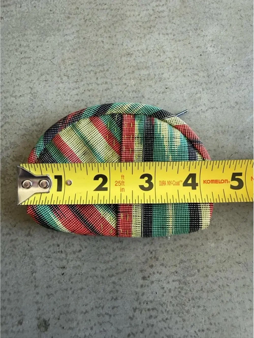 Handmade Bogo Plaid Coin Pouch / Small Zipper Mini Wallet